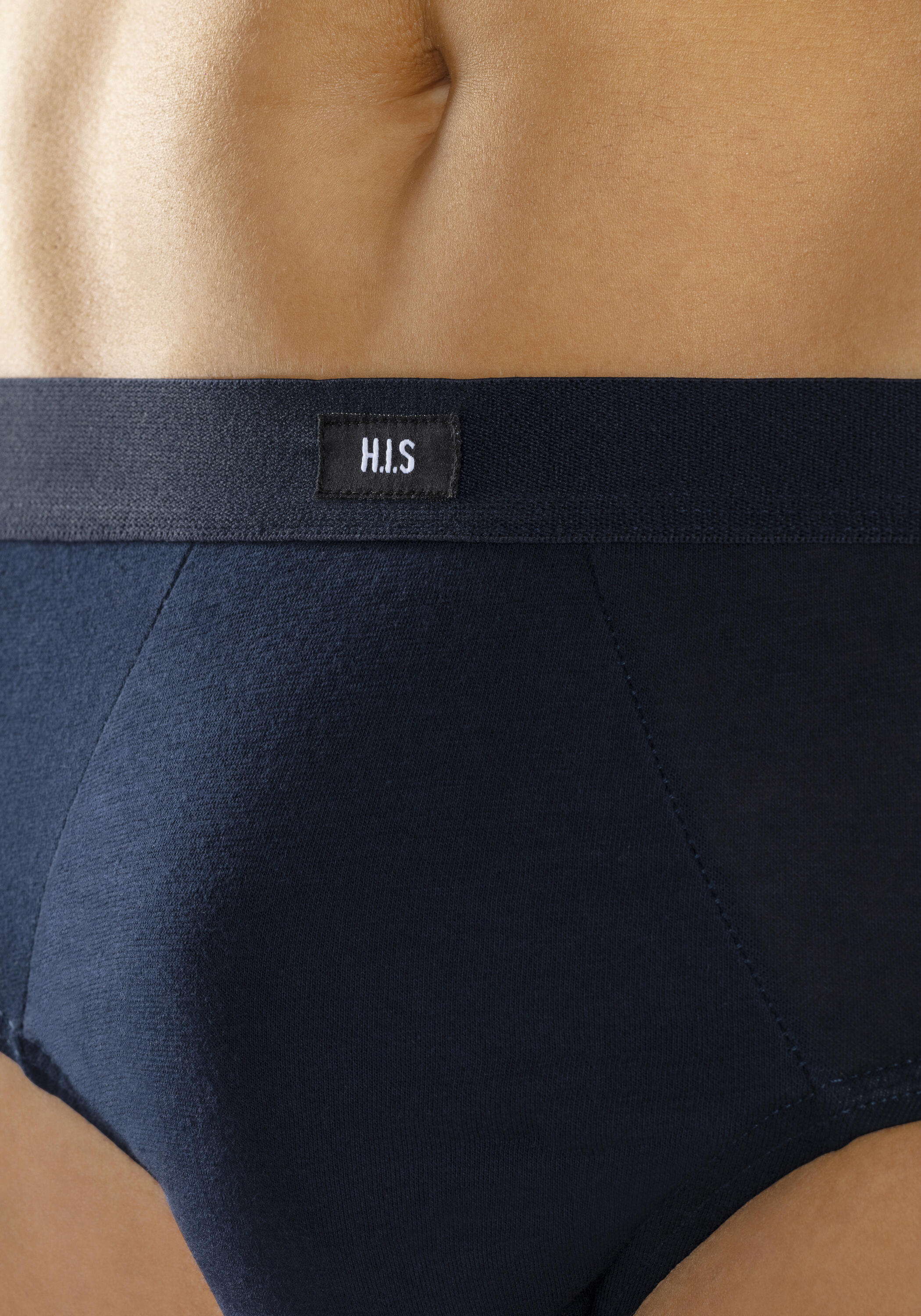 Herren H.I.S breite Slips (3 Stück) ohne Seitennaht 5/5