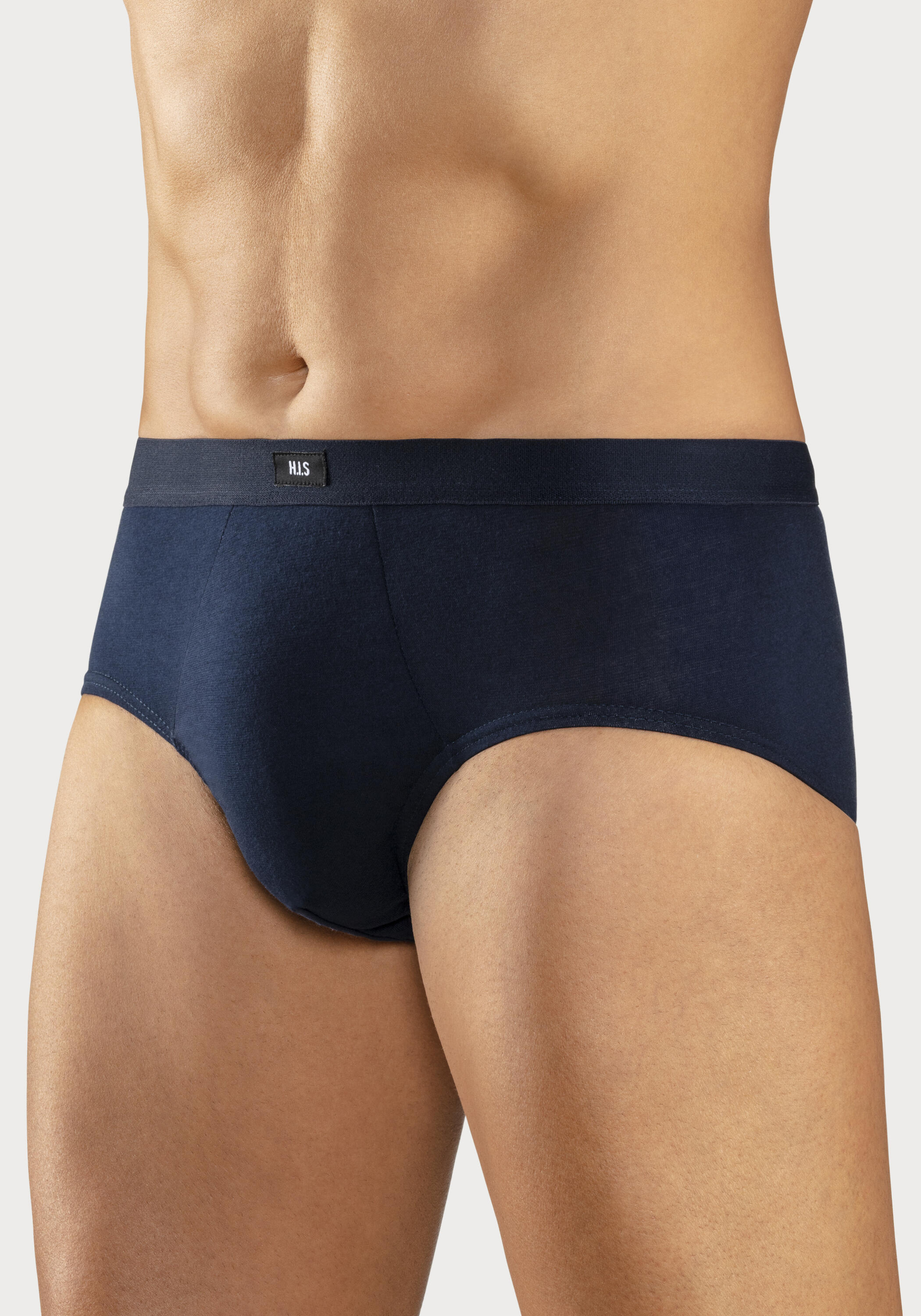 Herren H.I.S breite Slips (3 Stück) ohne Seitennaht 4/5