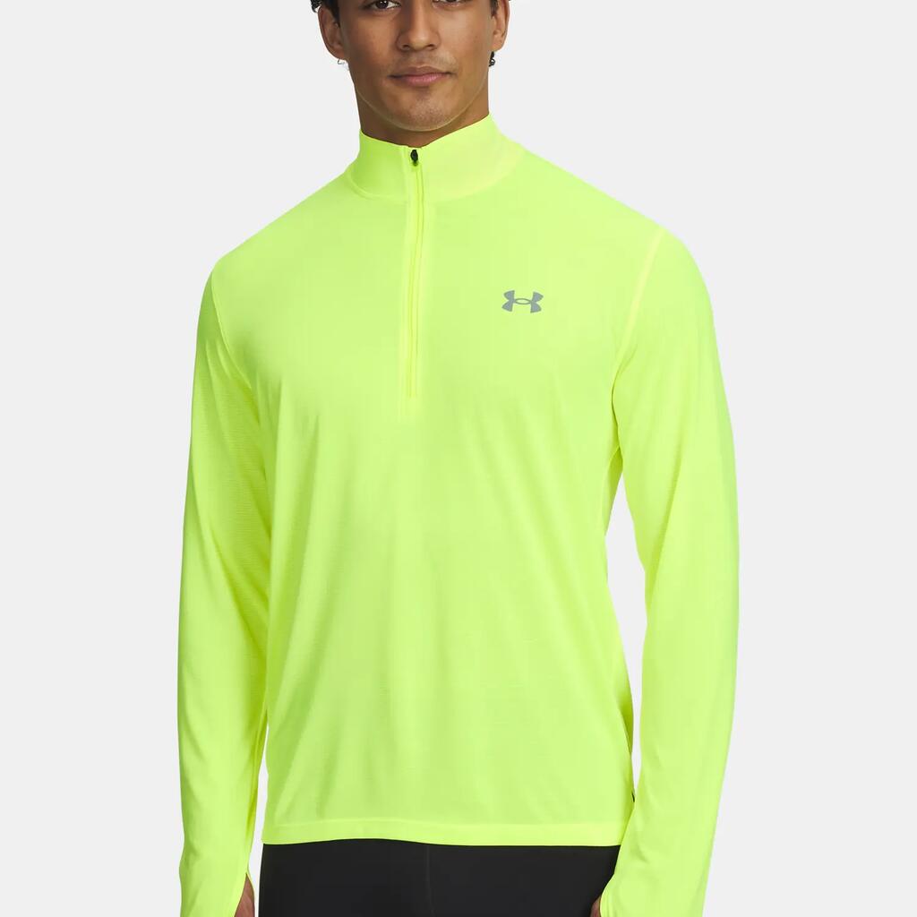 Men's T-Shirt Under Armour UA LAUNCH 1/4 ZIP-YLW