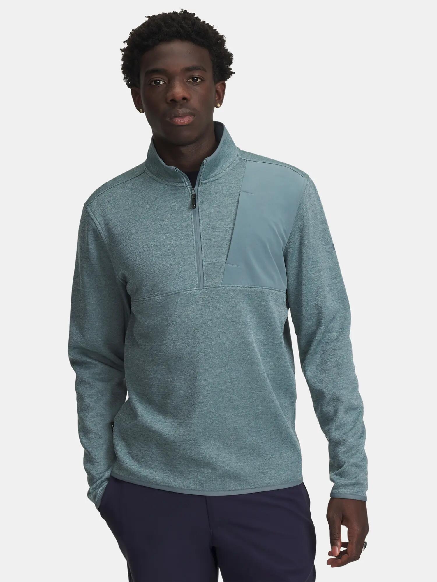 Férfi pulóver Under Armour UA Drive SweaterFleece HZ-BLU 1/3