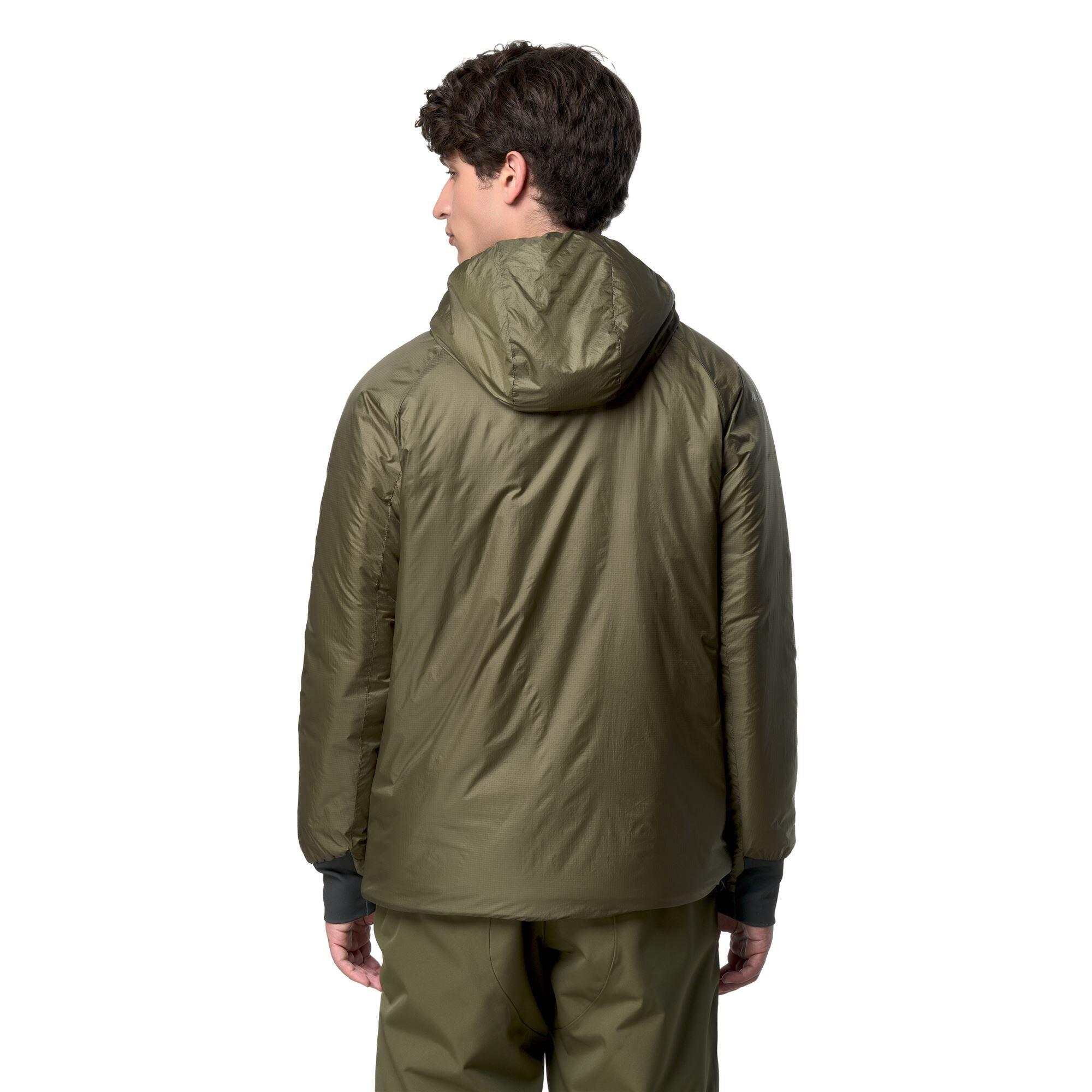 Giubbotto da uomo in nylon verde da sci 6/6