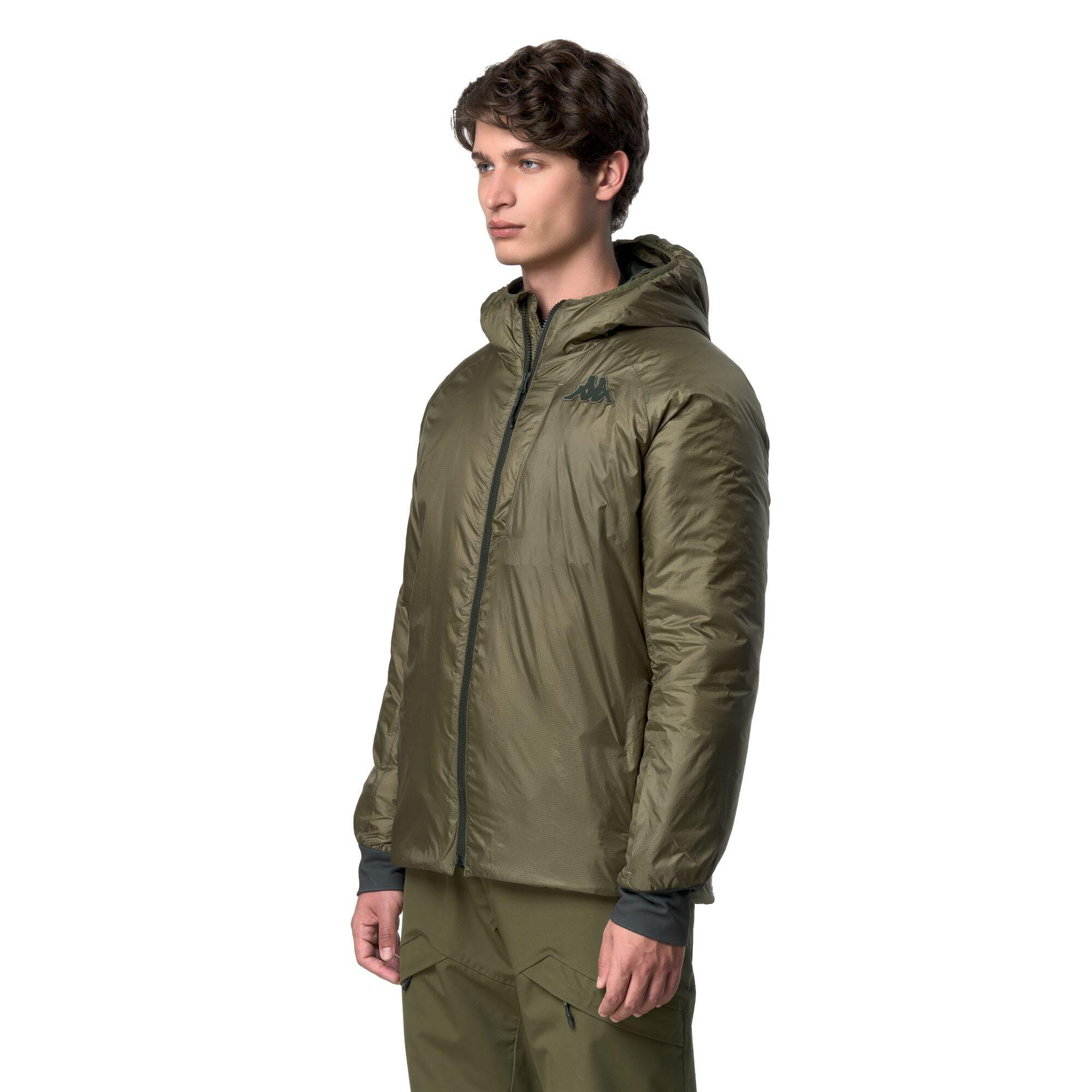 Giubbotto da uomo in nylon verde da sci 5/6