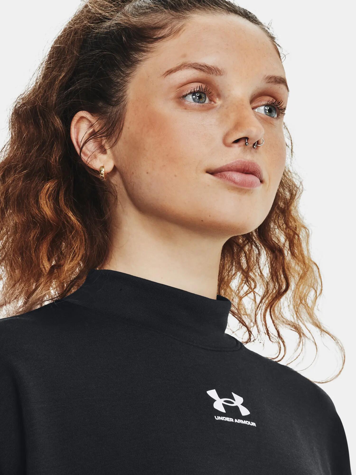 Női pulóver Under Armour UA Rival Terry Mock Crew 5/6