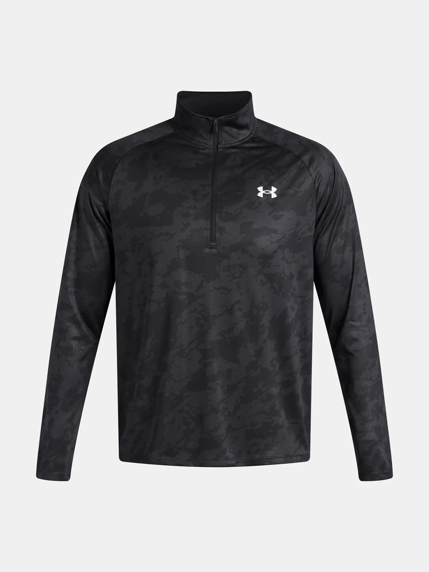 Férfi póló Under Armour UA Tech 2.0 1/2 Zip-BLK 3/4