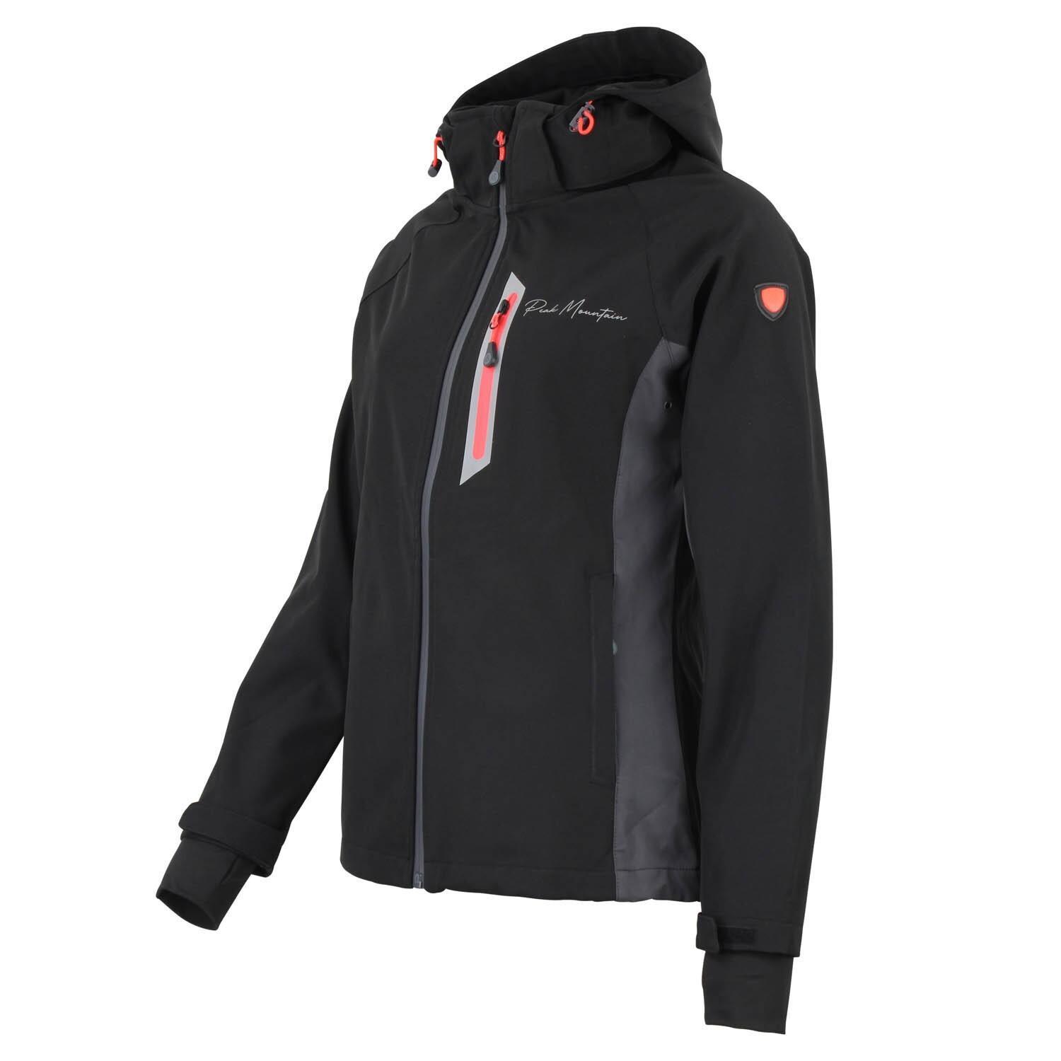 Blouson zippé contrecolle mesh femme Peak Mountain Softshell 3/3