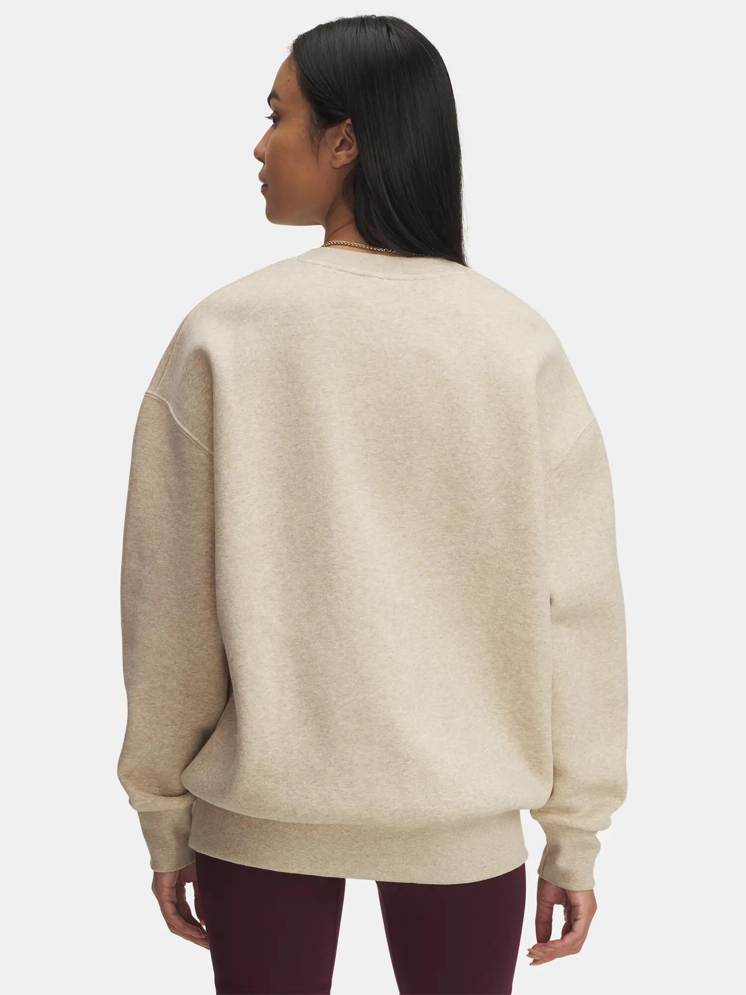 Női pulóver Under Armour UA Icon Fleece OS Crew-BRN 2/3