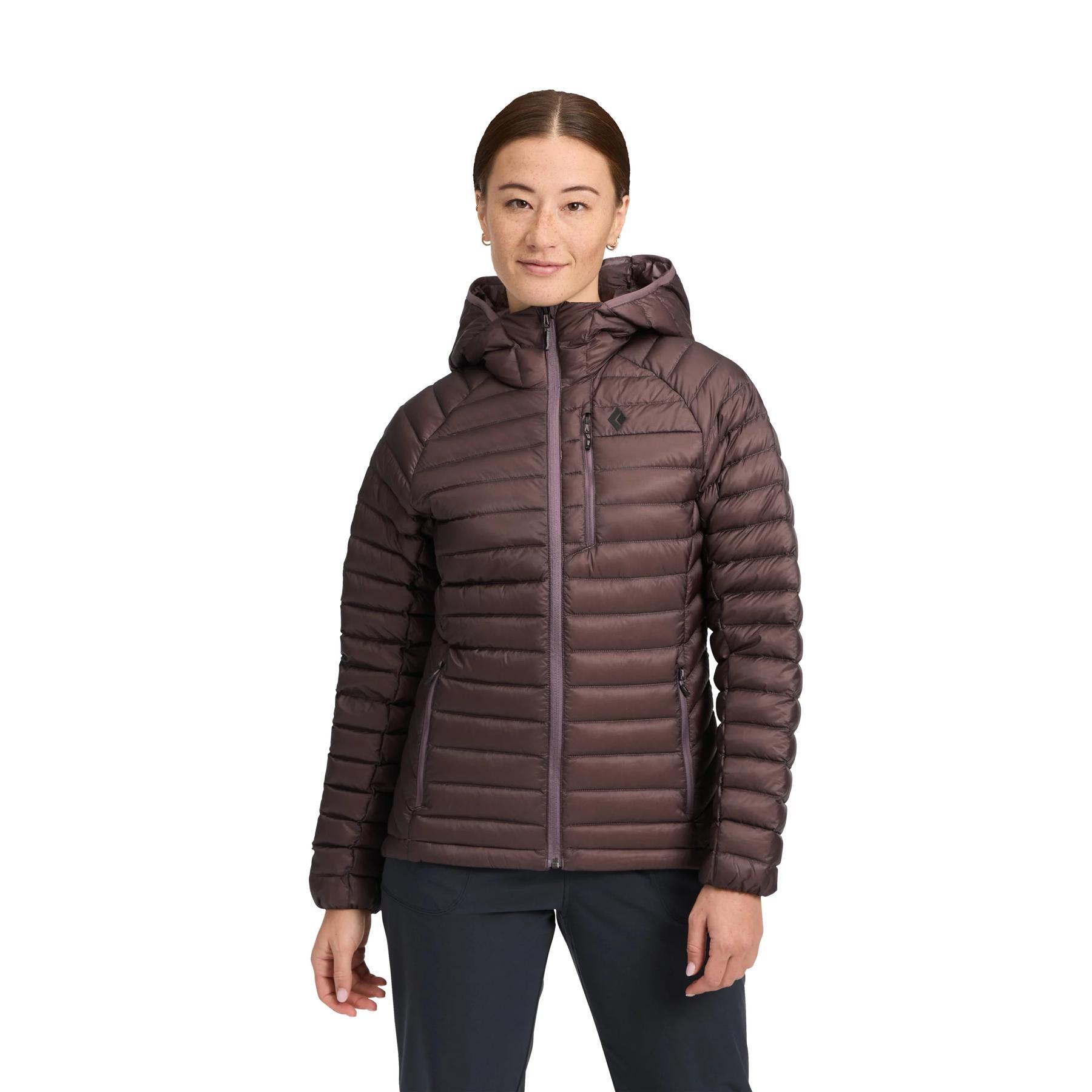 Casaco de inverno com capuz para mulher Black Diamond Deploy 0,1 1/3