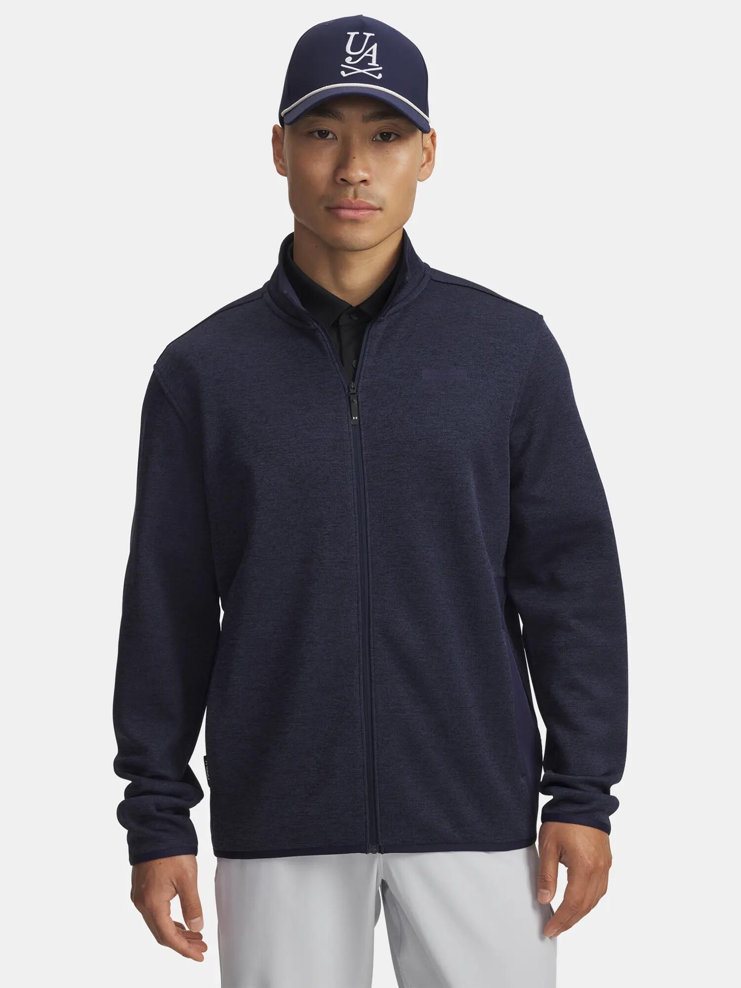 Férfi pulóver Under Armour UA Drive Sweaterfleece FZ-BLU 1/3