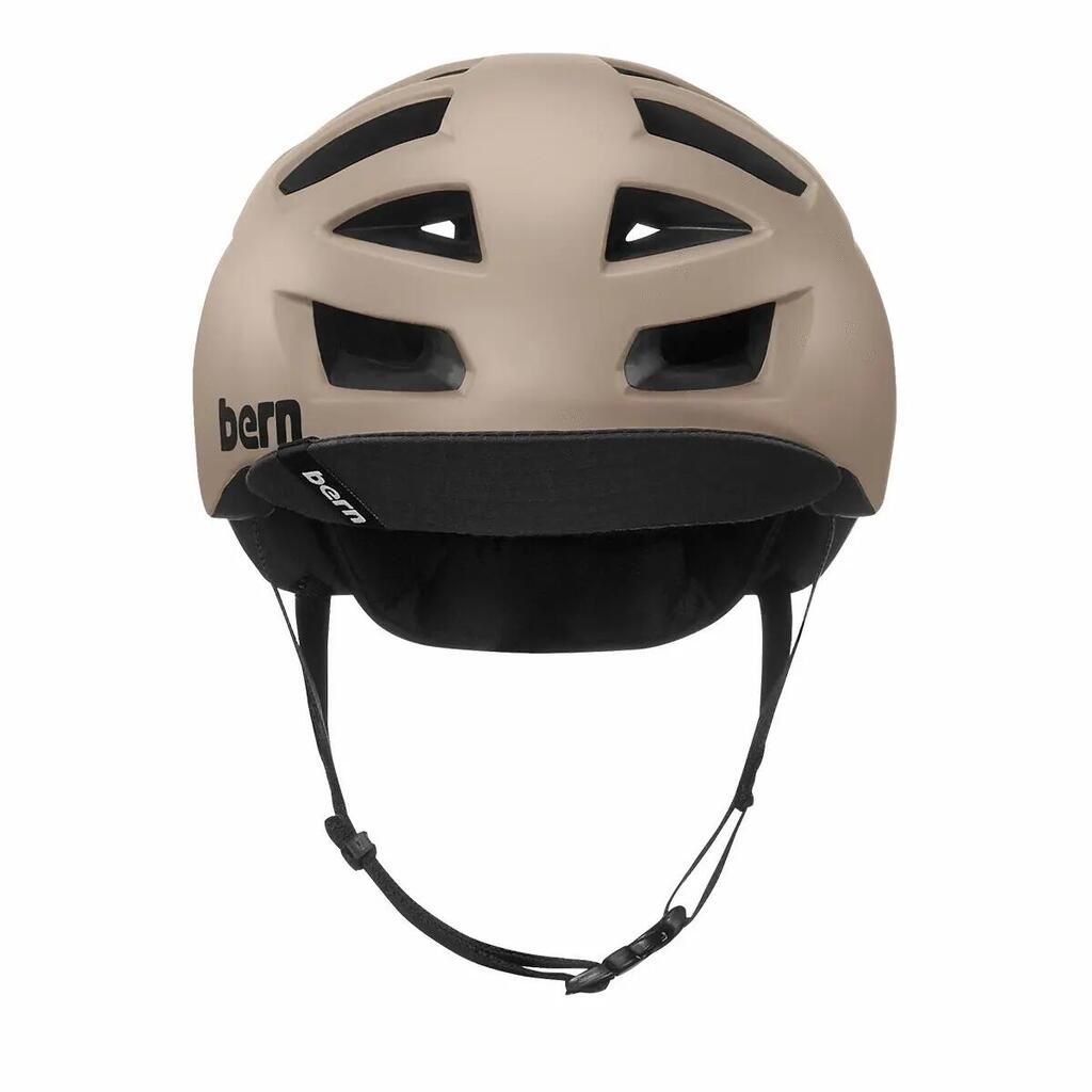 Bike helmet with pivoting visor Bern Allston