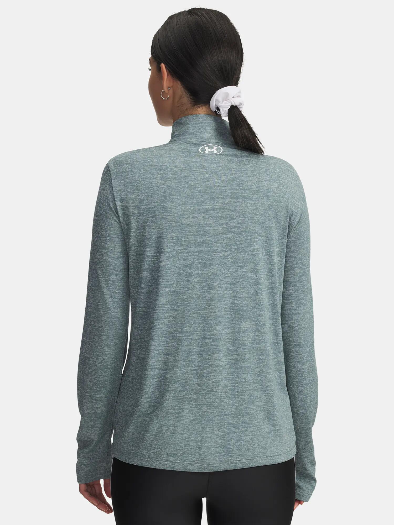 Női Under Armour Tech 1/2 Zip- Twist-BLU póló 3/5