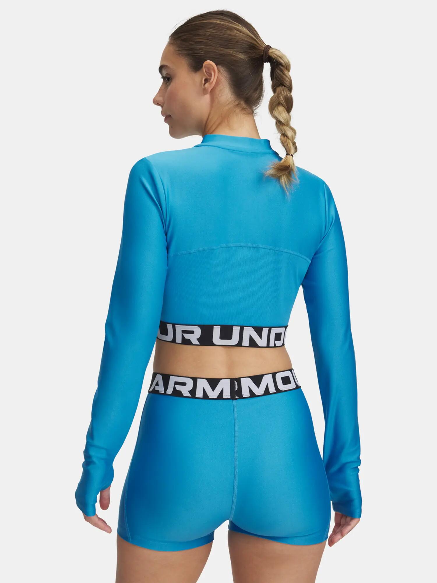 Női póló Under Armour HeatGear Rib 1/4 Zip LS 2/3