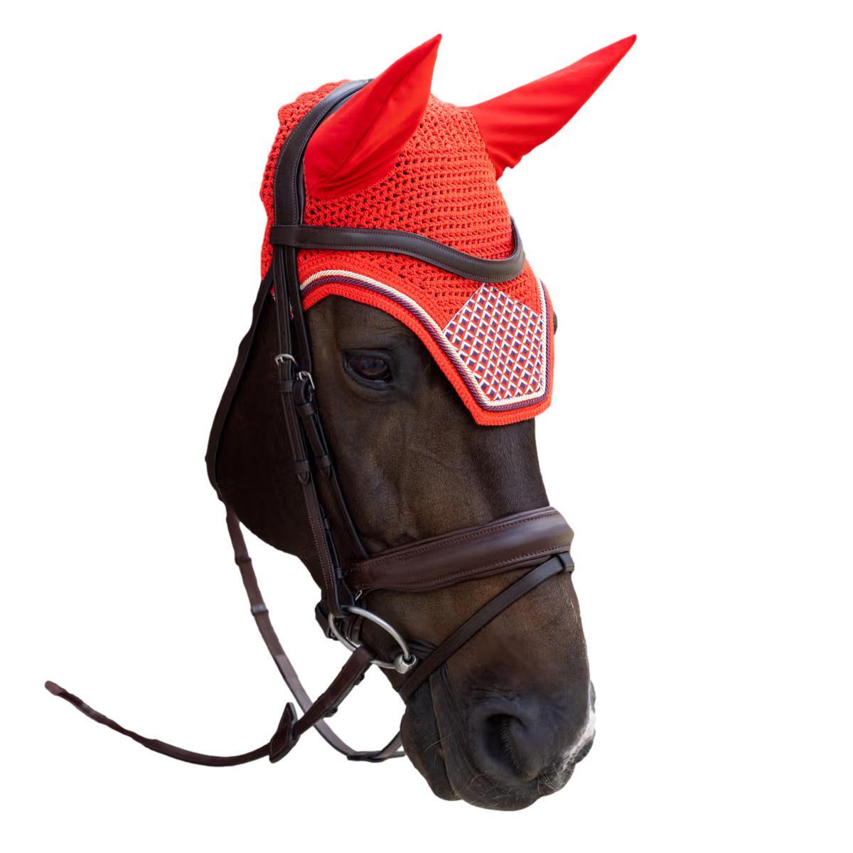 Bonete corto para caballo de terciopelo con estampados Kentucky Horsewear Wellin 2/3