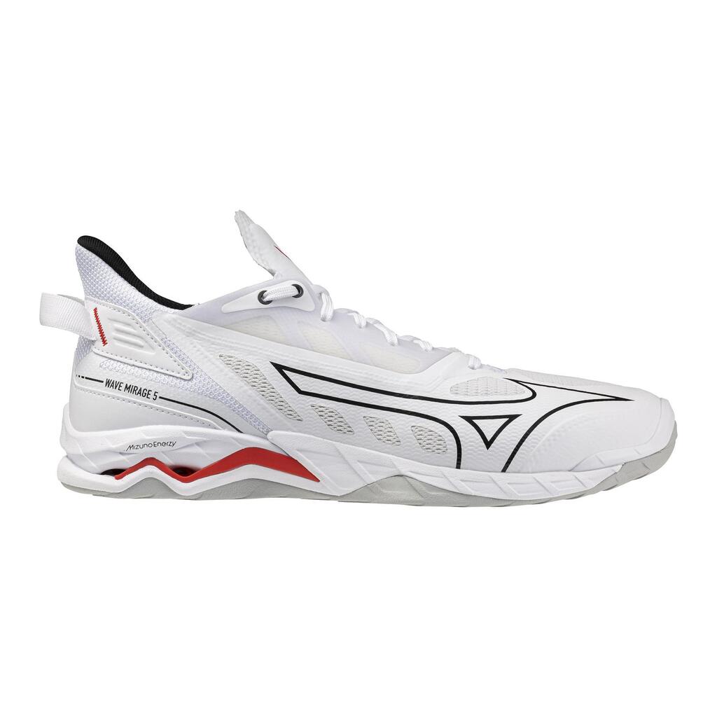 WHITE / BLACK / RED