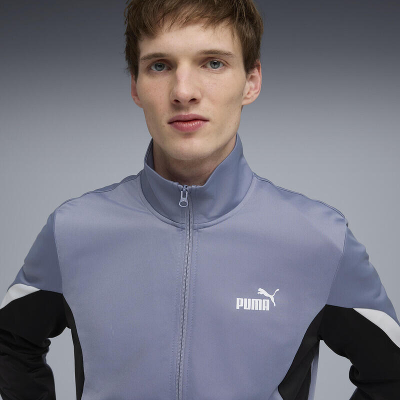 Trening bărbați fermoar integral Essentials Block, negru PUMA