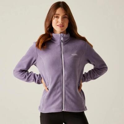 Fleece wandelen dames hoge kraag ritszakken floreo iv