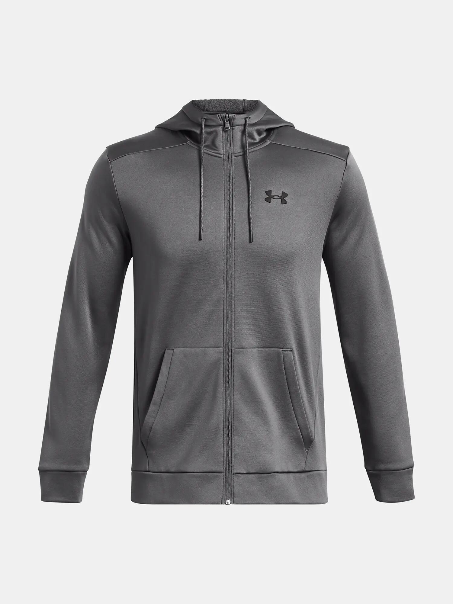 Férfi pulóver Under Armour UA Armour Fleece FZ Hoodie-GRY 3/5