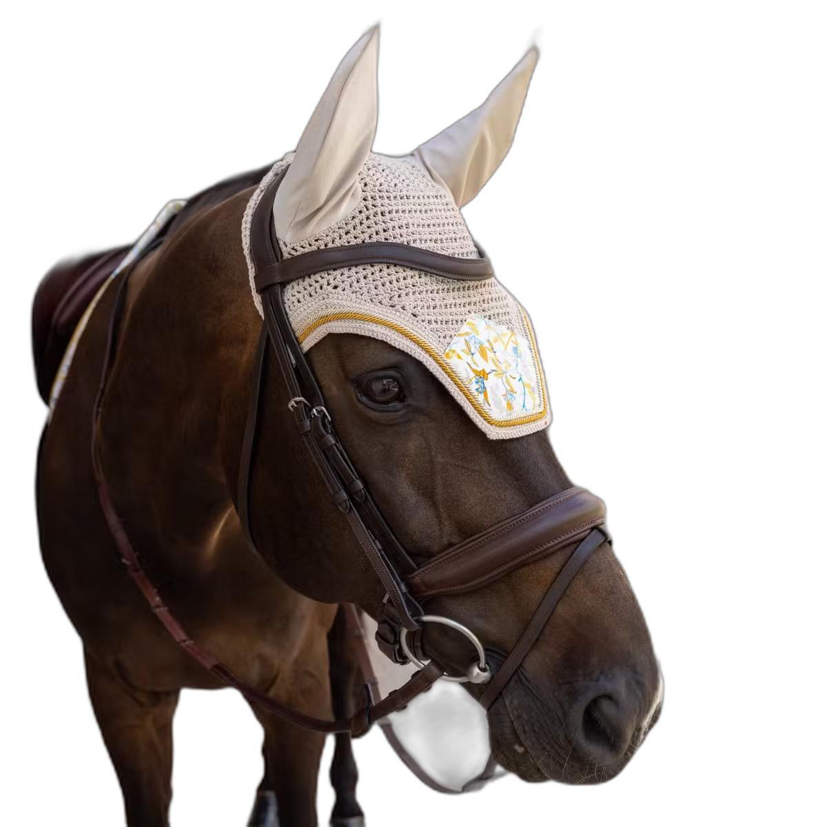 Cappuccio corto per cavallo in velluto Kentucky Horsewear Wellington 2/4