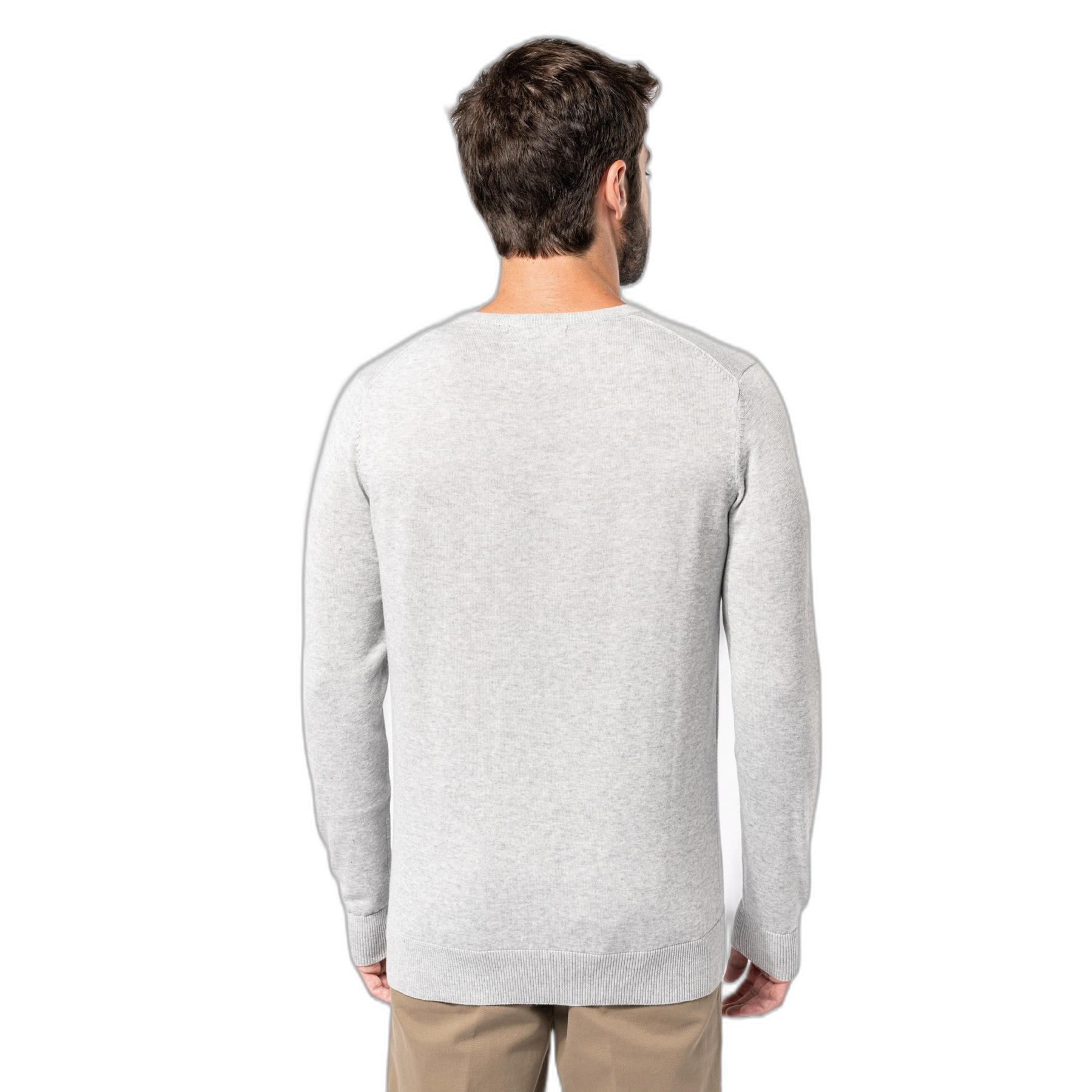 Ökologisch verantwortungsvoller Pullover mit V-Ausschnitt Kariban 6/7