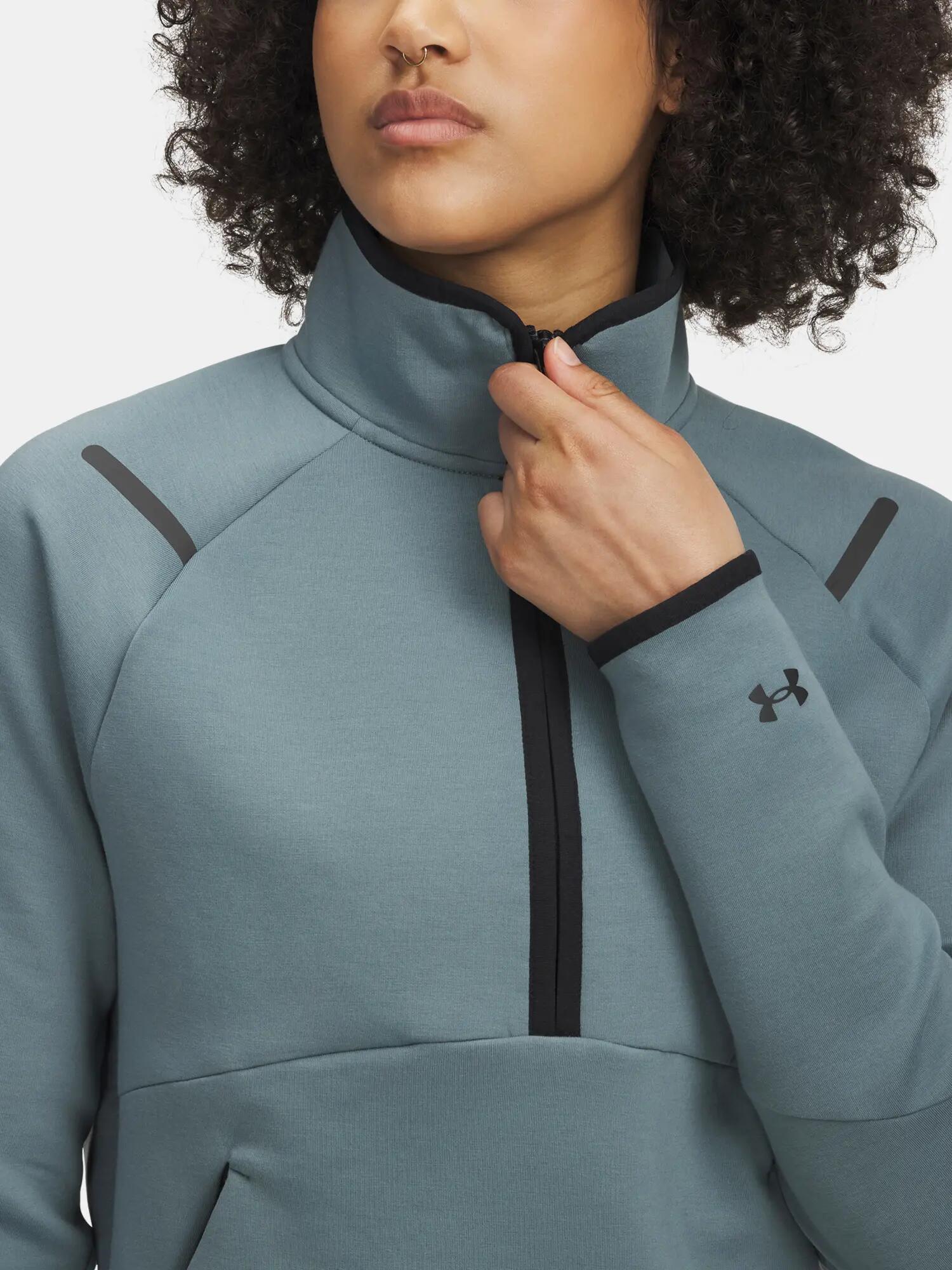 "Unstoppable" Sweatshirt für , mit kurzem Reißverschluss, Fleece Damen Jasper 3/4