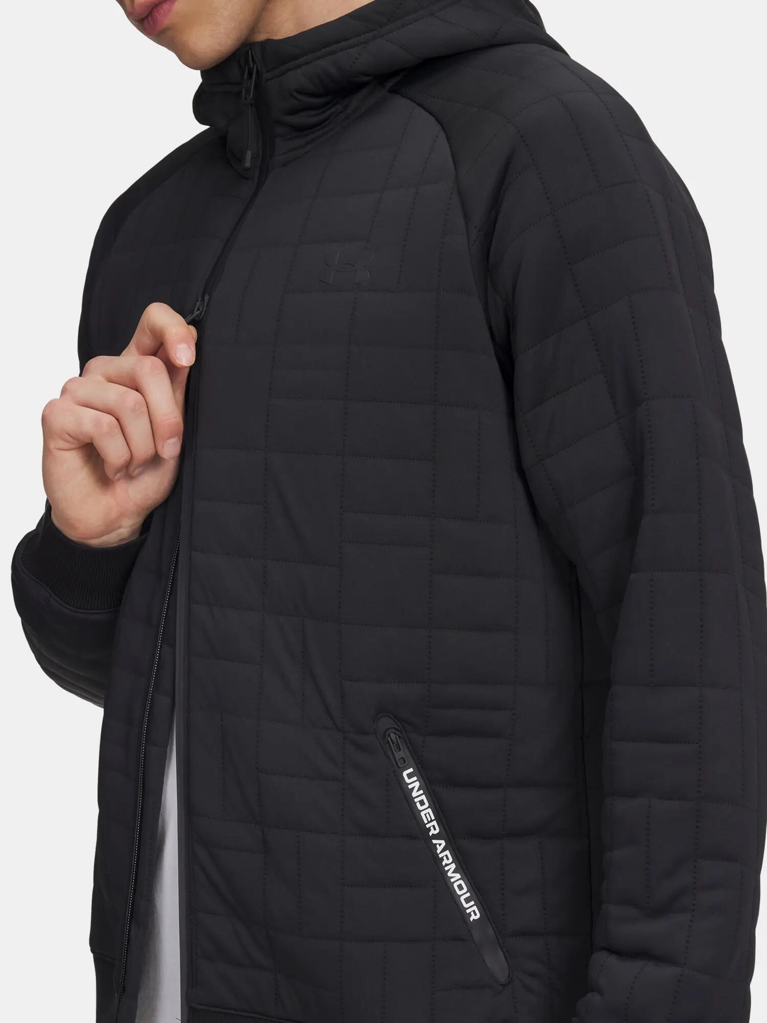 Férfi pulóver Under Armour UA Unstoppable Flc Txtr FZ-BLK 3/3