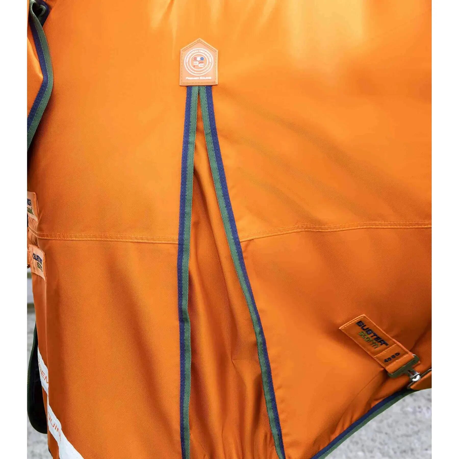 Coperta impermeabile per cavalli con copricollo Premier Equine Buster Combo 400g 4/5