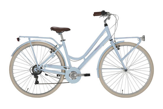Cityfahrrad Bonneville 28 Zoll, hellblau