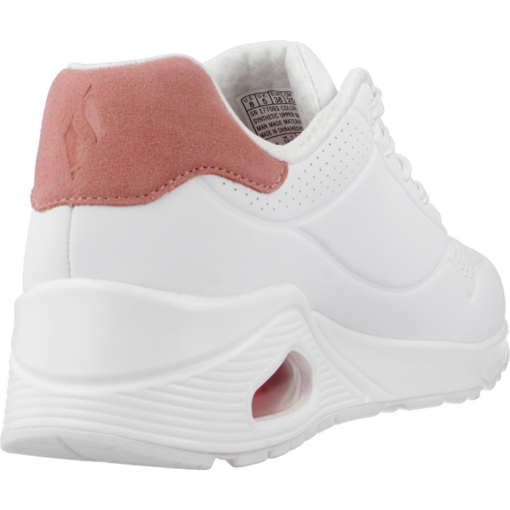 Baskets Femme Baskets Skechers UNO - POP BACK Blanc Blanc Skechers 3/7