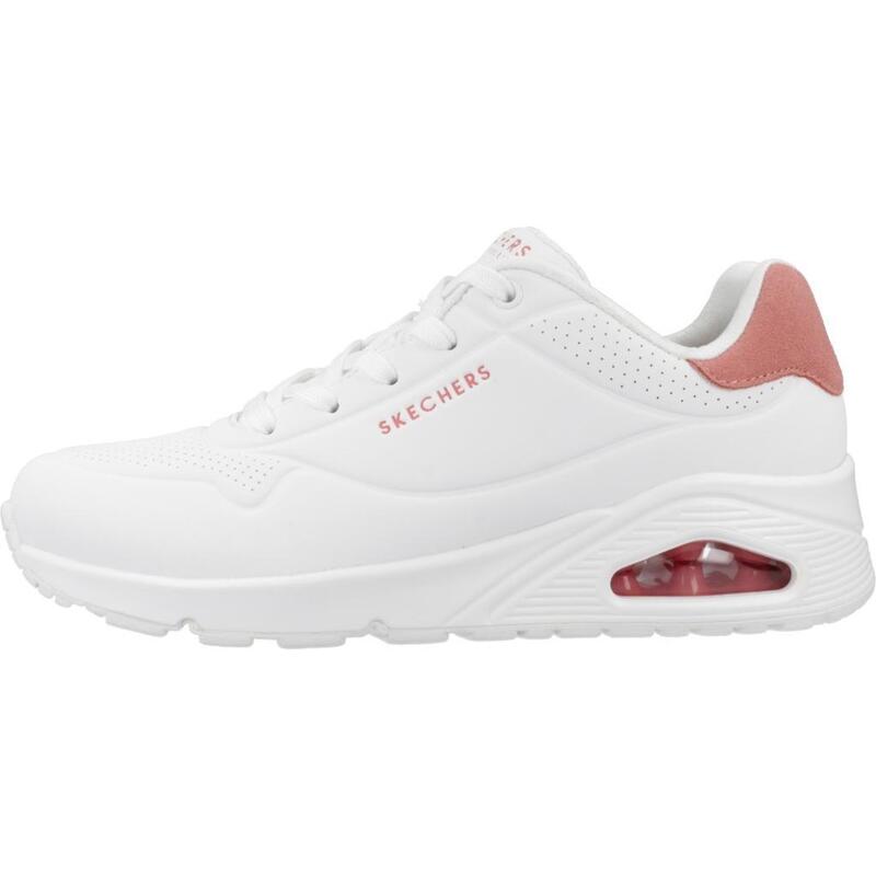 Baskets Femme Baskets Skechers UNO - POP BACK Blanc Blanc Skechers