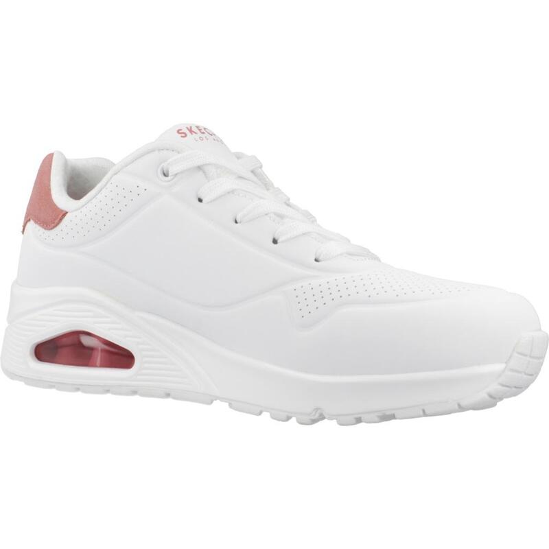Baskets Femme Baskets Skechers UNO - POP BACK Blanc Blanc Skechers