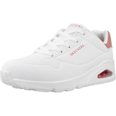 Baskets femme baskets skechers uno - pop back blanc blanc skechers