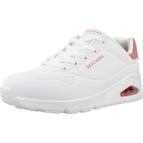 Baskets Femme Baskets Skechers UNO - POP BACK Blanc Blanc Skechers