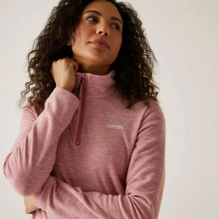 Pile donna con mezza zip Regatta Sweethart Marl 2/4