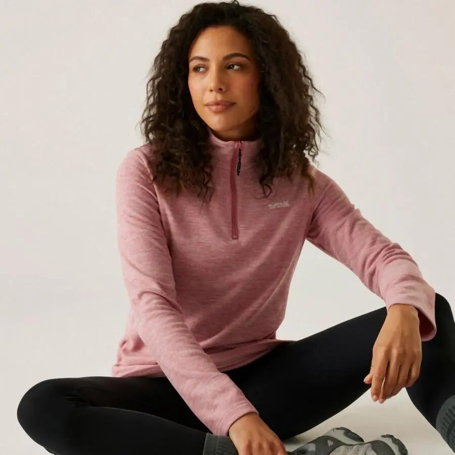 Pile donna con mezza zip Regatta Sweethart Marl 4/4