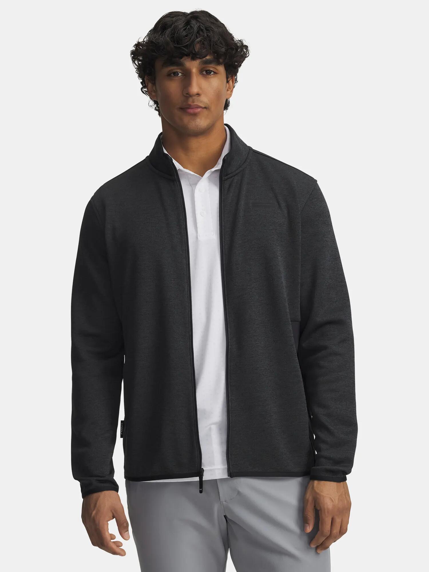 Férfi kabát Under Armour UA Drive Sweaterfleece FZ-BLK 1/3
