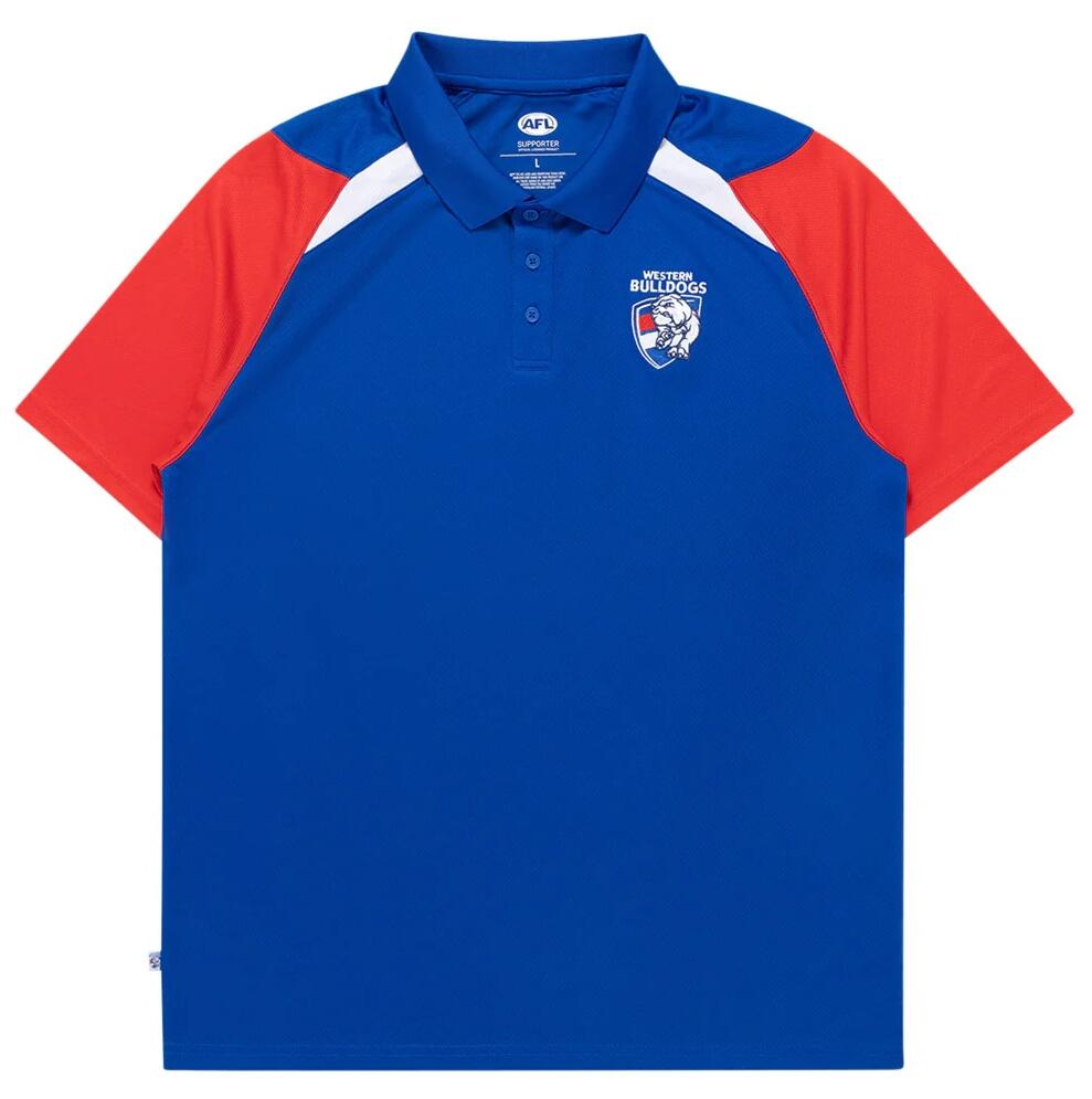 AFL Performance Polo Shirt - Western Bulldogs - Supporter - Adult - Mens