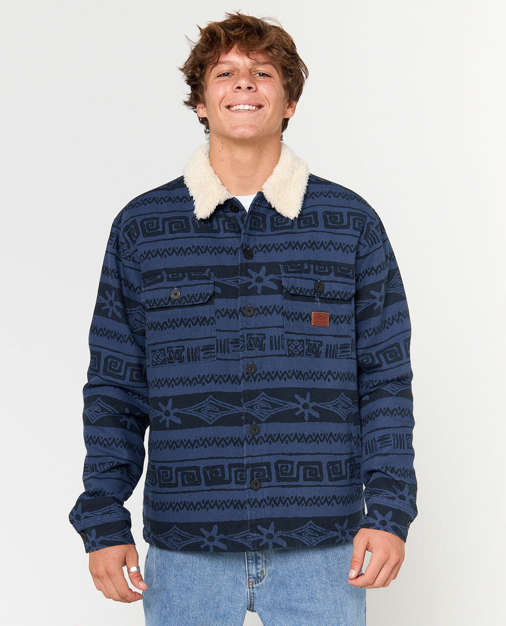 Rip Curl Bells Sherpa Jkt - Light Navy 6/7
