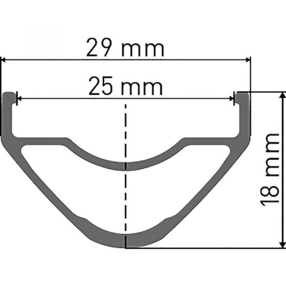 DT SWISS jante Xr 391 29 pouces noire 32 trous 622-25 2/2