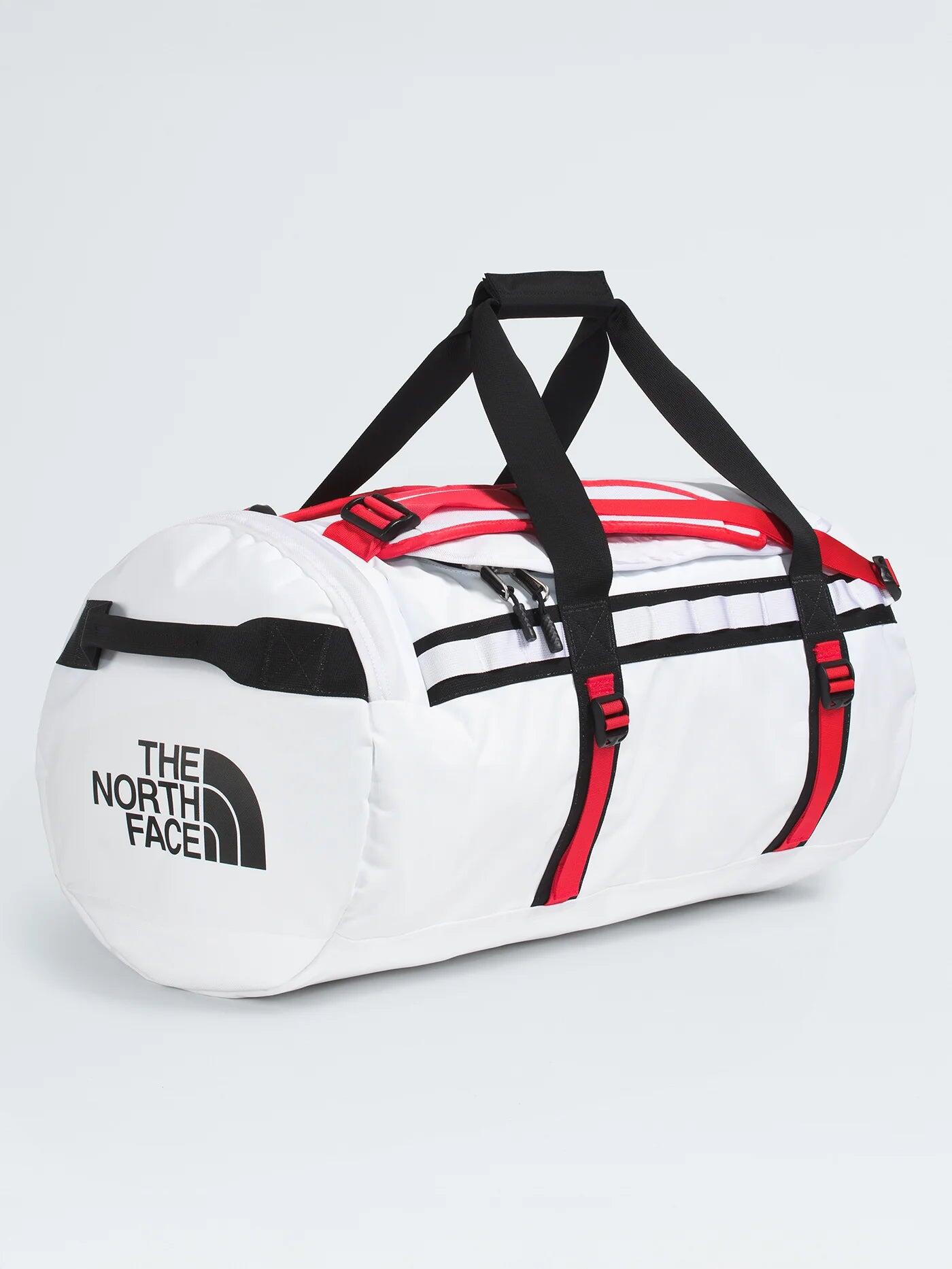 The North Face Base Camp Duffel Bag XS - White/Black/Red