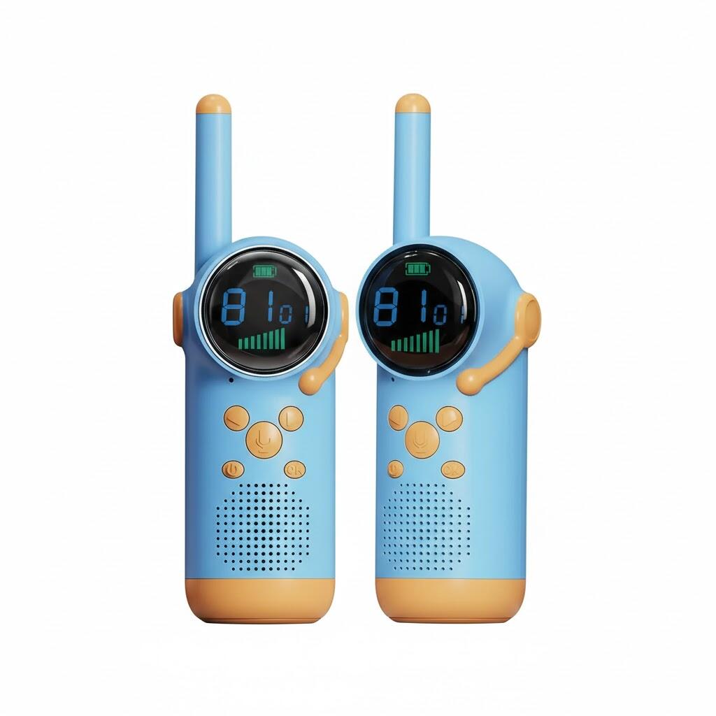 Rechargeable Kids Walkie Talkie (Pair - x2 Blue)