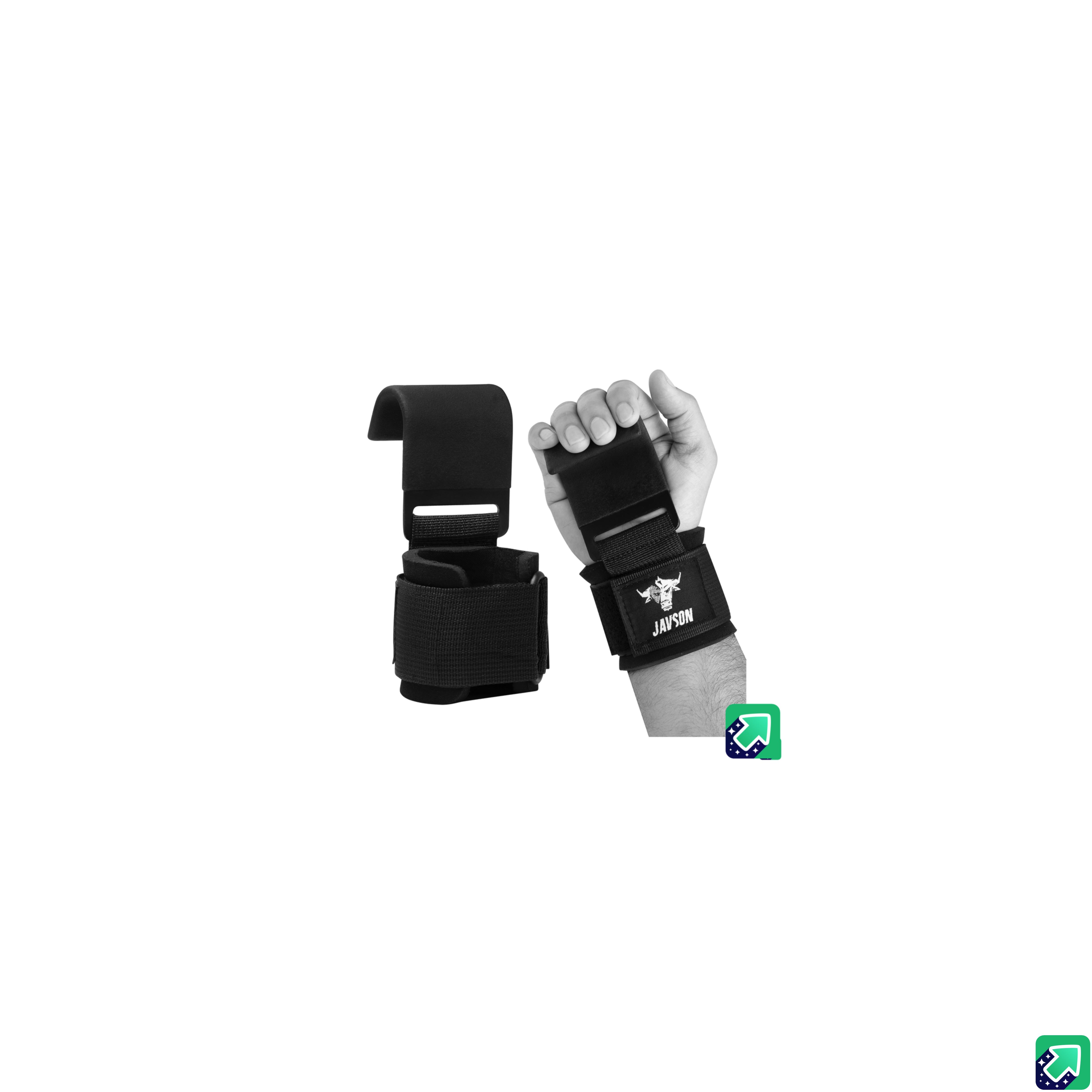Javson Weightlifting Hooks Straps – Premium Padded Lifting Straps with Hooks