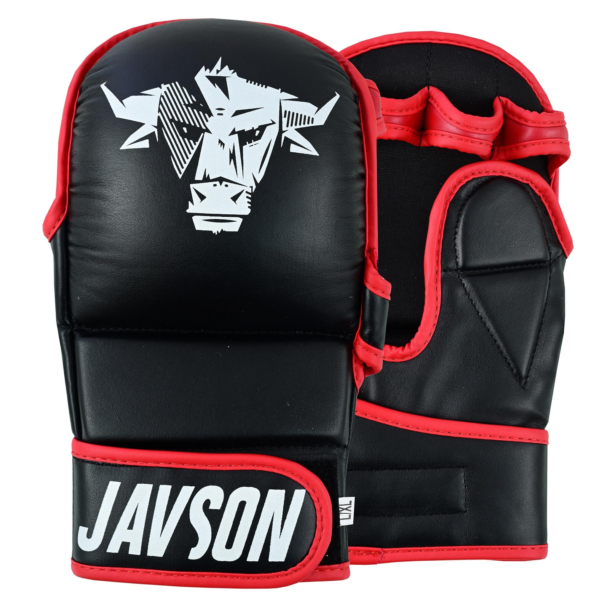 Javson MMA Shooter Grappling Gloves - Black / Red