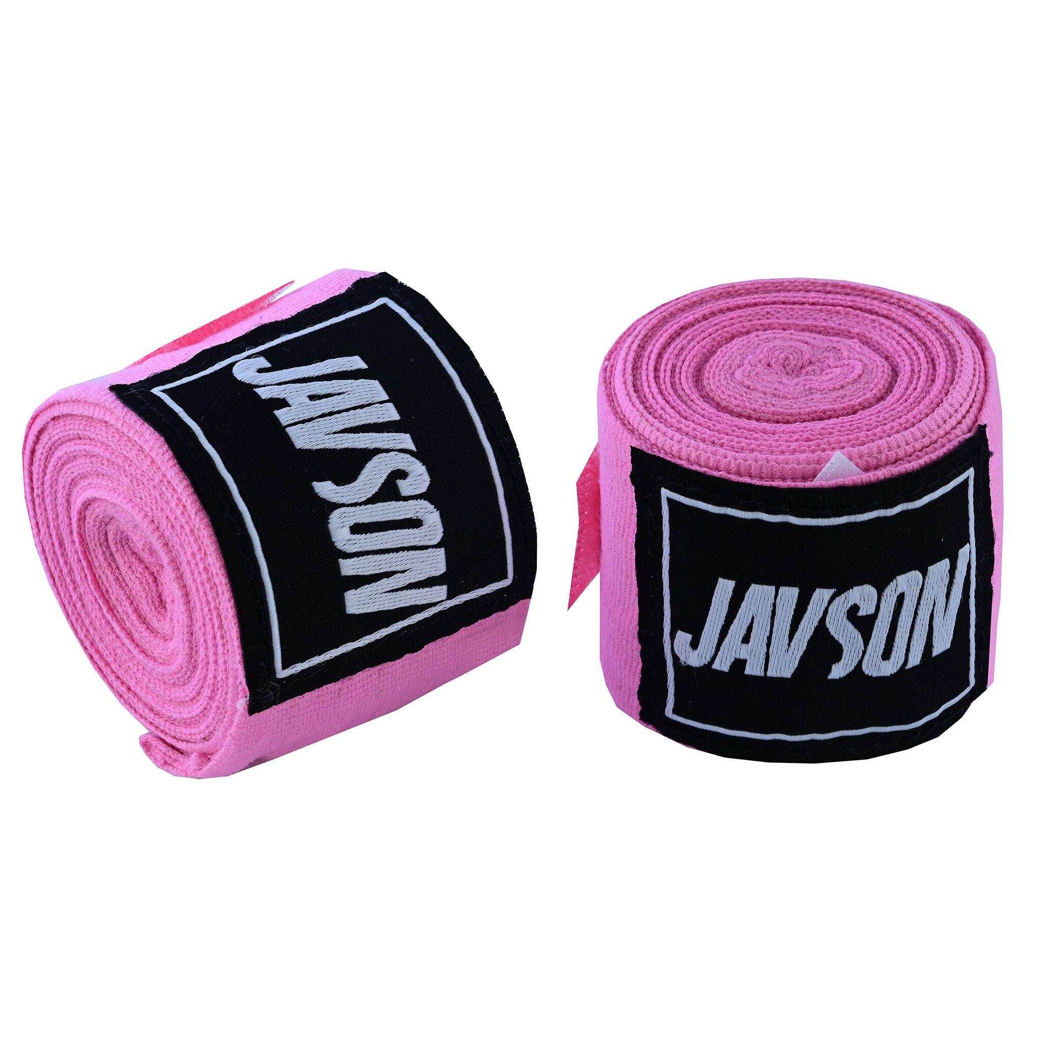 Javson Hand Wraps Premium Quick wrap, Wrist protection - Pink