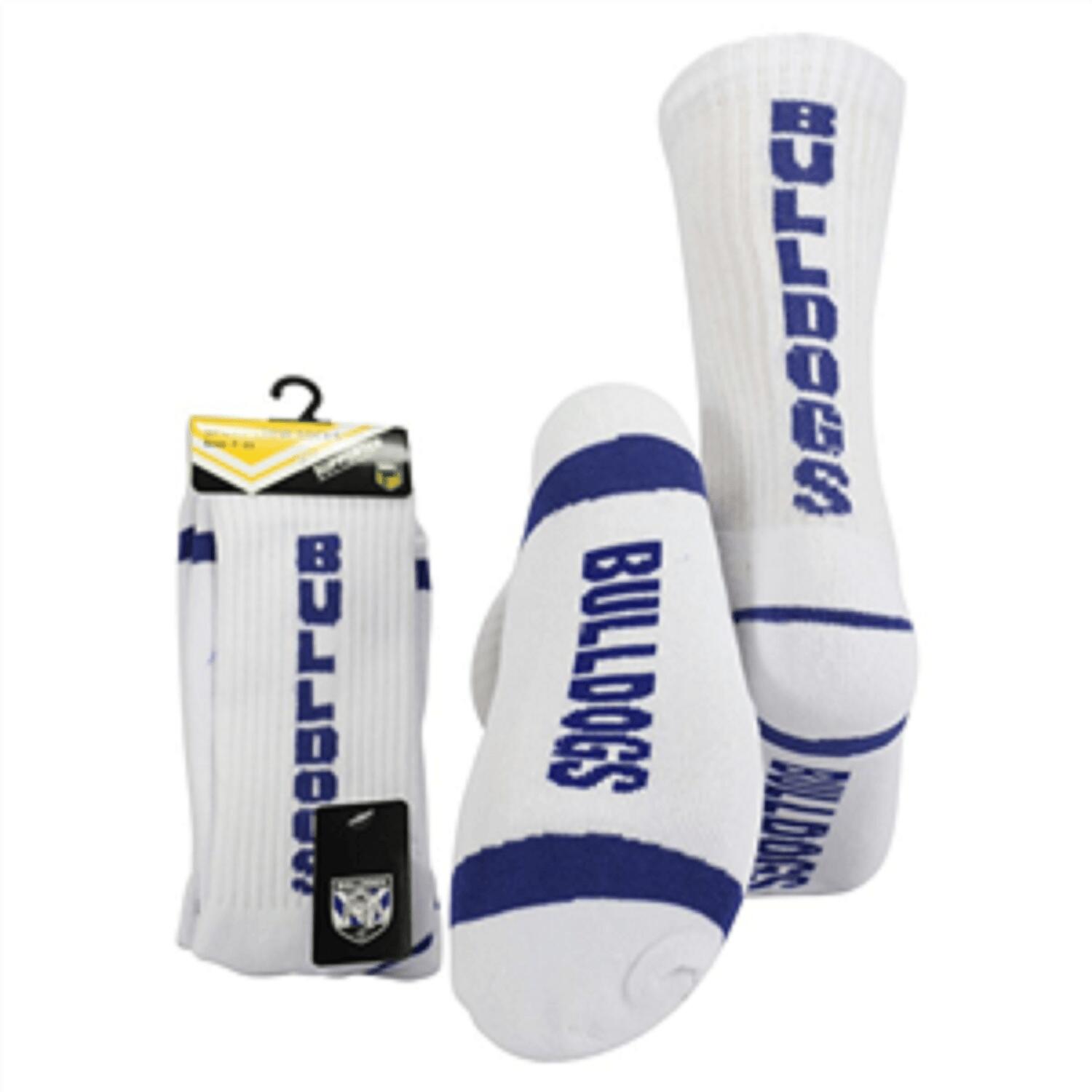 NRL Mens Crew Socks - Canterbury Bulldogs - One Set - Sock