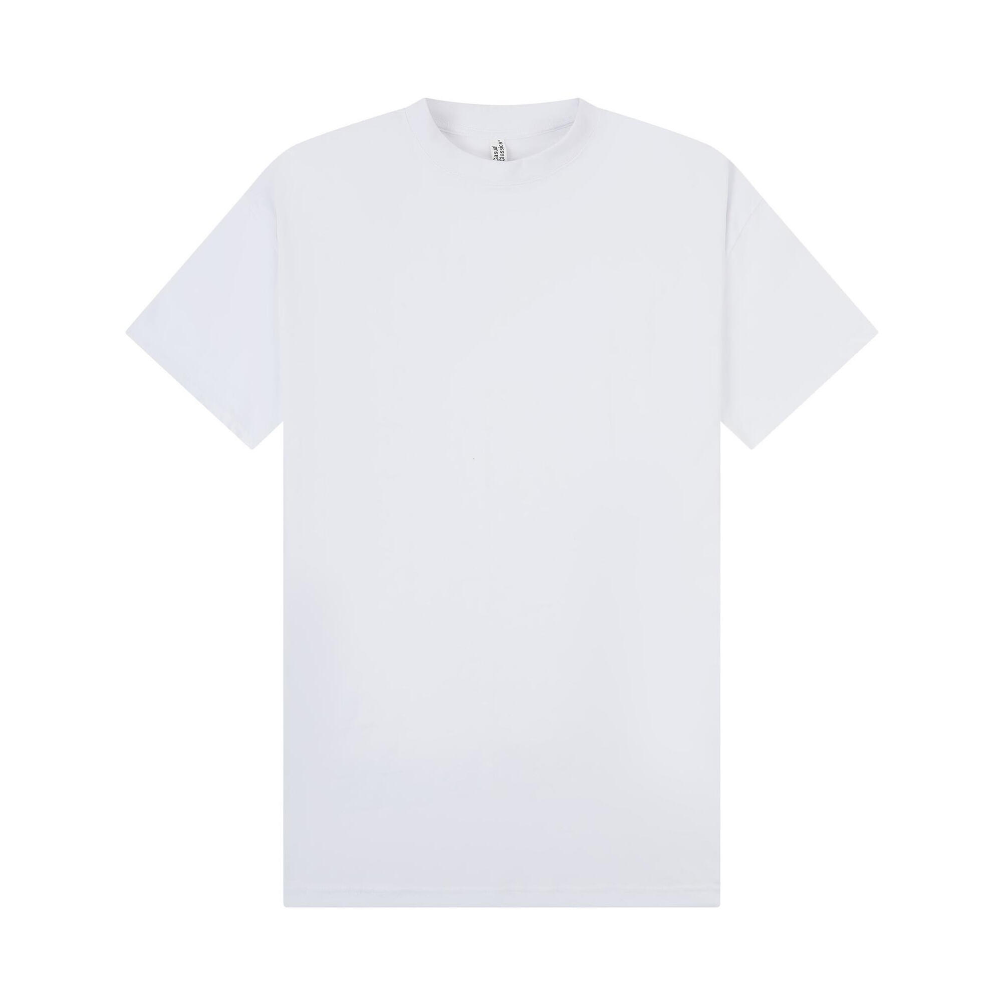 Casual Classics Unisex Adult Combed Ringspun Cotton Extended Neckline Tall