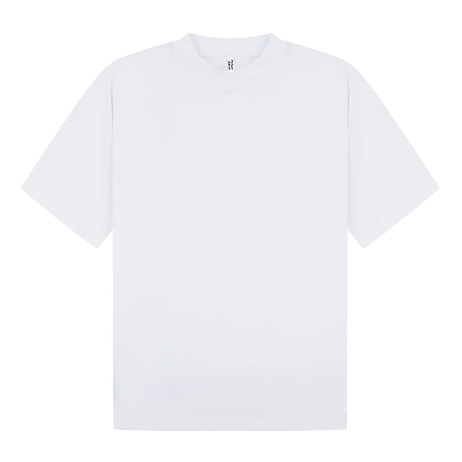 Casual Classics Unisex Adult Combed Ringspun Cotton Extended Neckline Oversized