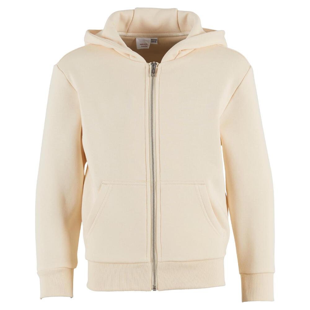 Build Your Brand Childrens/Kids Fluffy Full Zip Hoodie