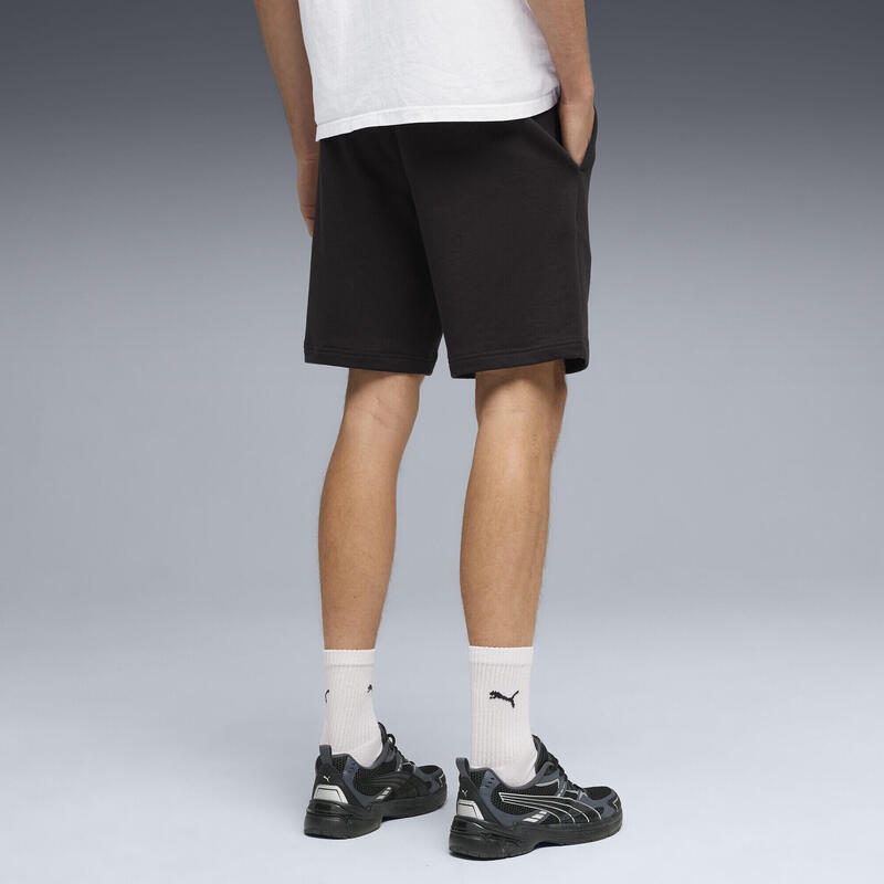 Șort alergare bărbați talie elastică cu șnur Essentials Elevated 9", negru PUMA