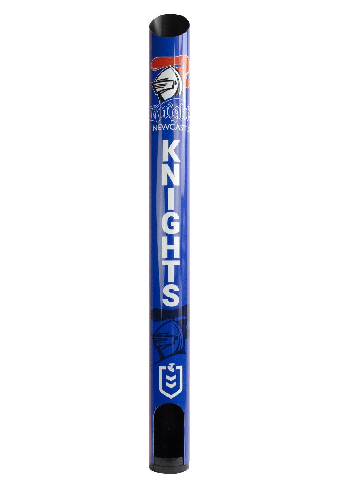 NRL Stubby Cooler Dispenser - Newcastle Knights - Fits 8 Coolers Wall Mountable