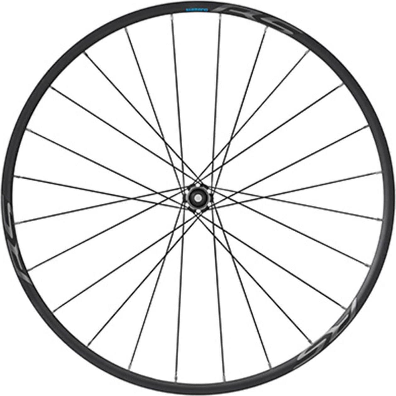 Koło rowerowe szosowe disc centerlock oś przednia 12-100mm Shimano RS370 tubeles