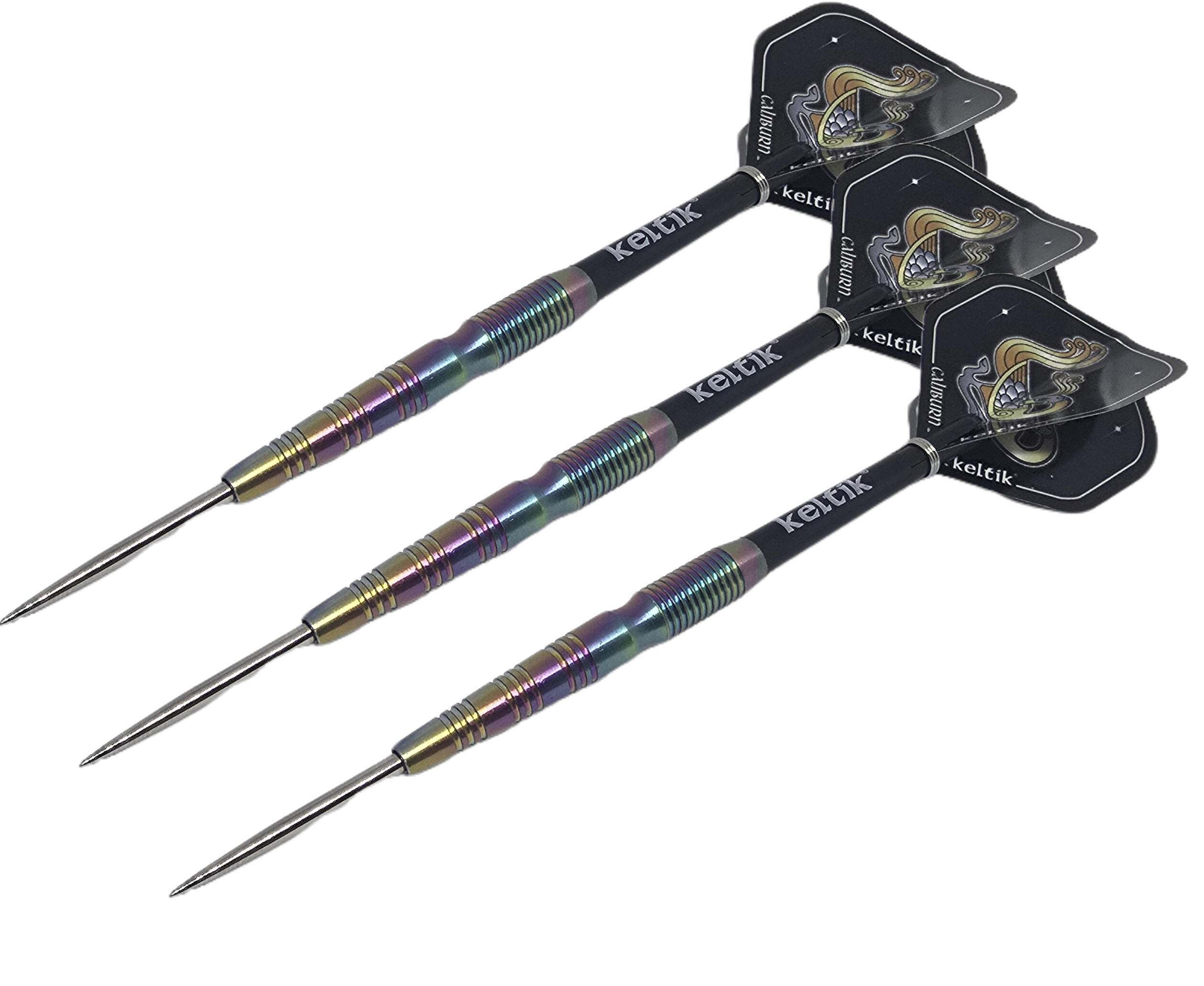 Dardos Steeldart Keltik Darian 25g Rainbow – 90% Tungsteno 4/6